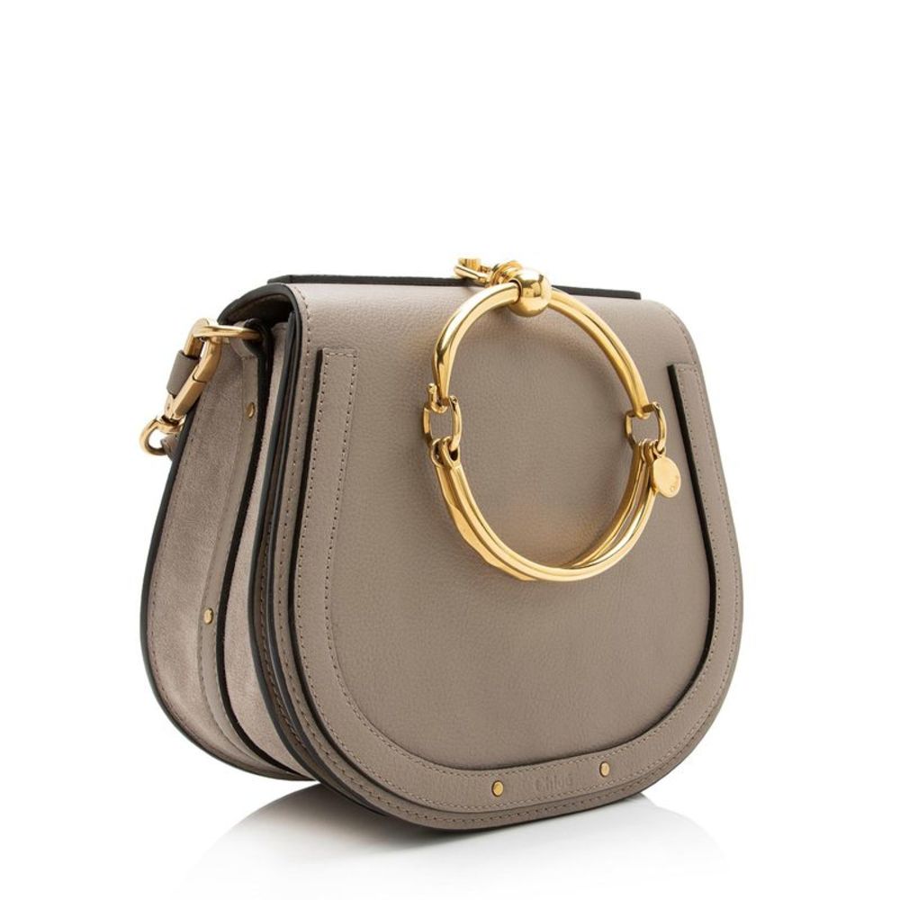 Chloe Calfskin Suede Nile Medium Bracelet Bag - Picture 2 of 11